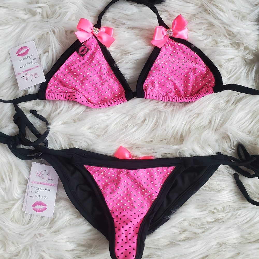 NEW - Pink Lips Swimwear Bikini LOGAN - Picture 2 of 7